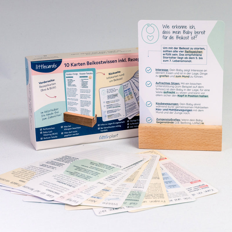 littleplan Beikost-Set: Beikostkarten & Beikost Tee