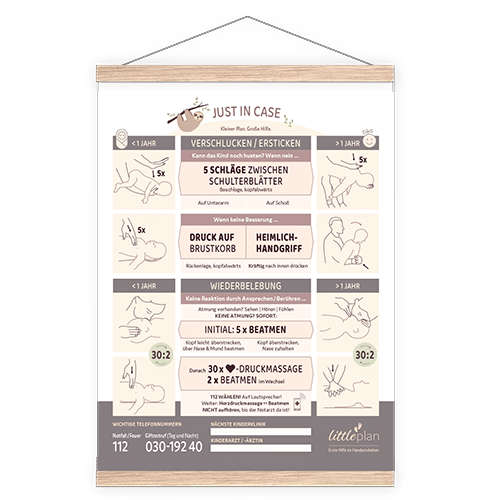 littlelazy (personalisiert) Erste-Hilfe-Poster