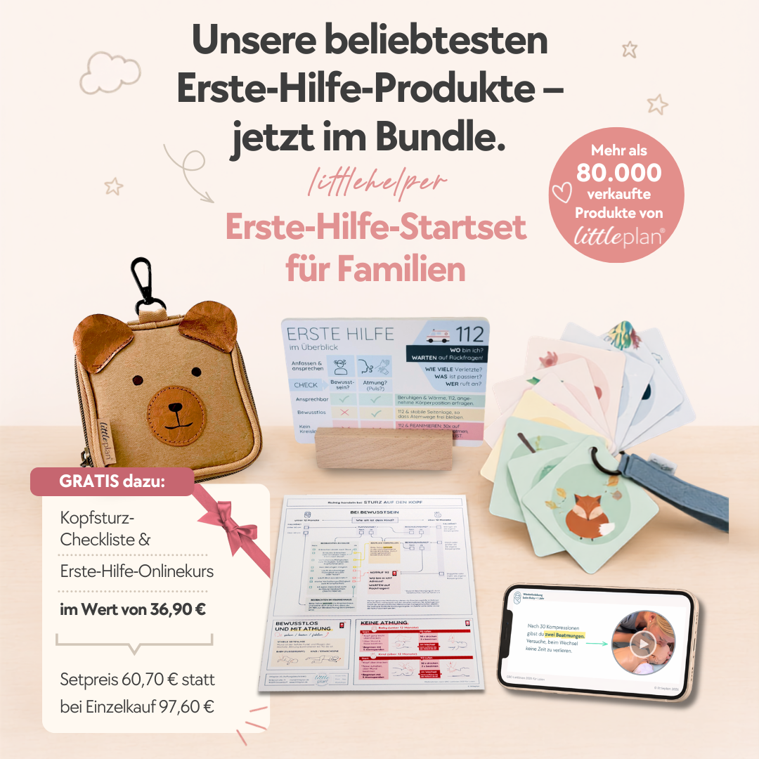 littlehelper Erste-Hilfe-Startset für Familien - Sicher handeln bei Baby- & Kindernotfällen