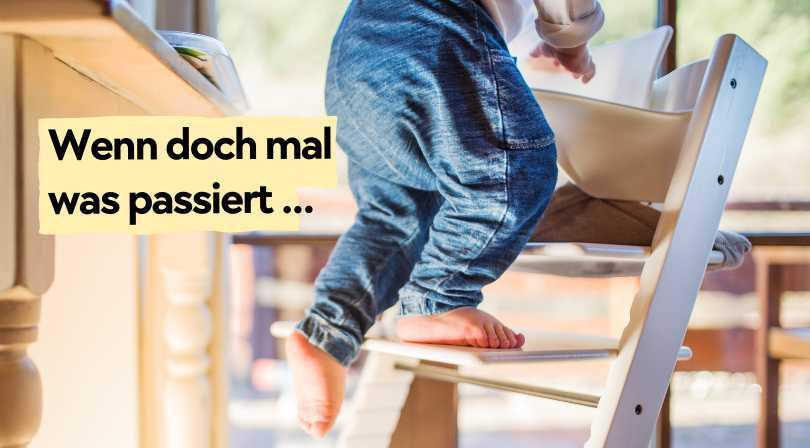 Sturz auf den Kopf – was tun bei Babys und Kleinkindern?