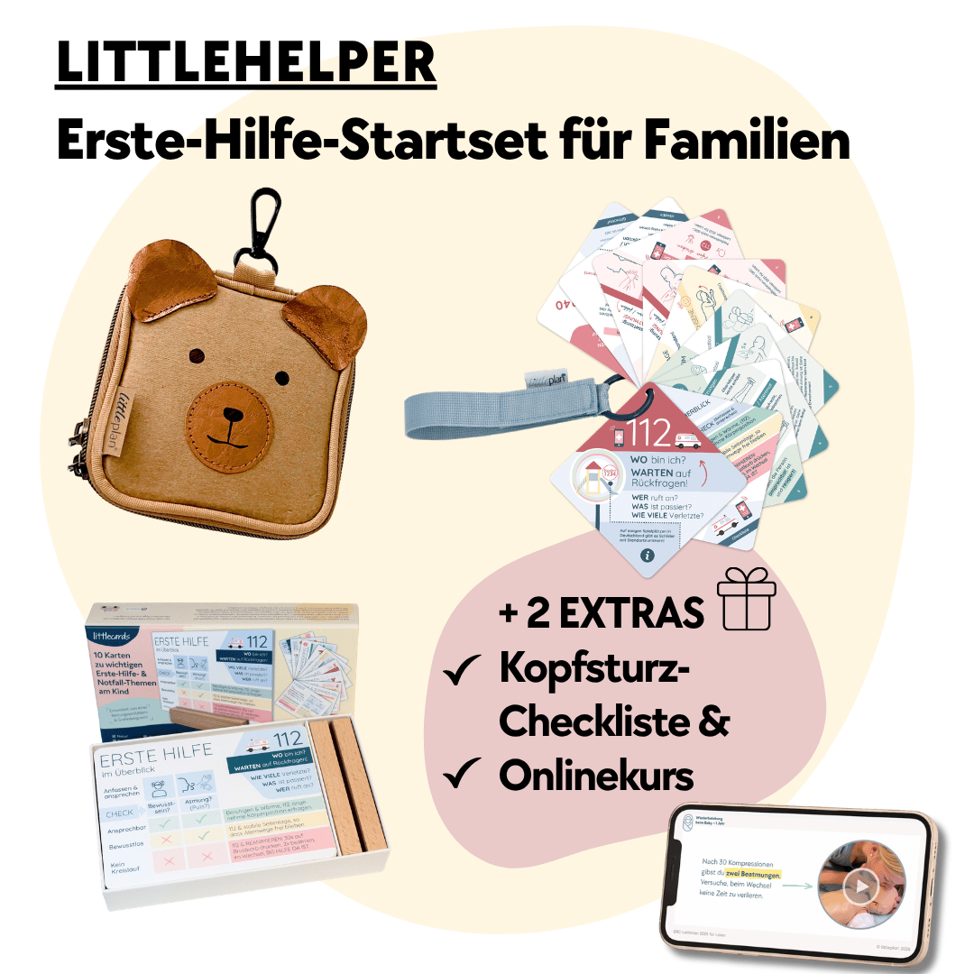 littlehelper Erste-Hilfe-Startset für Familien - Sicher handeln bei Baby- & Kindernotfällen