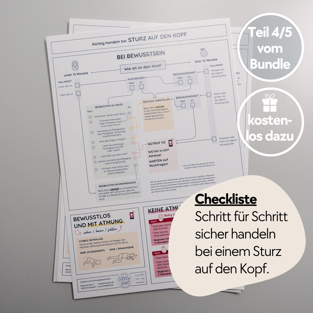 littlehelper Erste-Hilfe-Startset für Familien - Sicher handeln bei Baby- & Kindernotfällen