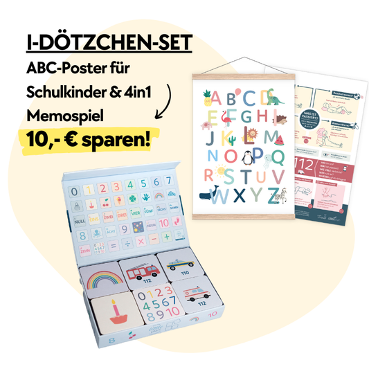 I-Dötzchen-Set ABC-Poster und 4in1 Memospiel