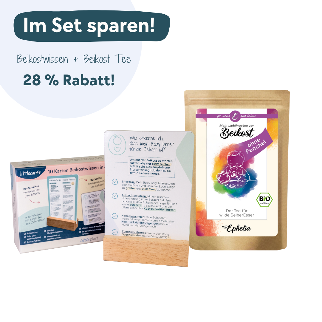 littleplan Beikost-Set: Beikostkarten & Beikost Tee